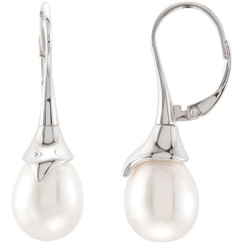 Sterling Silver Classic Freshwater Pearl Post Earrings - Cailin's