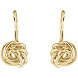 14K Gold Knot Post Earrings - Cailins | Fine Jewelry + Gifts