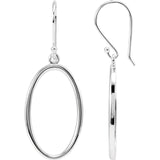 Oval Wire Hoop Earrings - Cailins | Fine Jewelry + Gifts