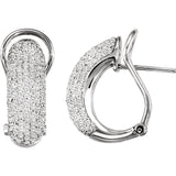 Omega Pavé 1.5 CT Luxury diamond Earrings - Cailins | Fine Jewelry + Gifts