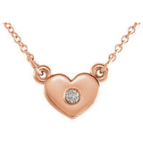 Heart Accent diamond Necklace - Cailin's