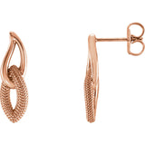 Intertwine Texture Post Earrings - Cailins | Fine Jewelry + Gifts