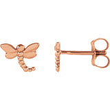 14K Gold Dragonfly Stud Earrings - Cailins | Fine Jewelry + Gifts