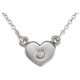 Heart Accent diamond Necklace - Cailin's