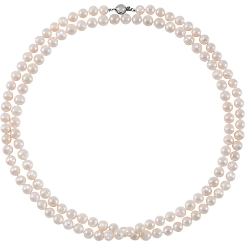 Sterling Silver Freshwater Pearl Necklace - Cailin's