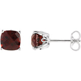 Genuine Gemstone Cushion Post Earrings - Cailins | Fine Jewelry + Gifts