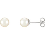 Sterling Silver Freshwater Culture Pearl Earrings - Cailin's