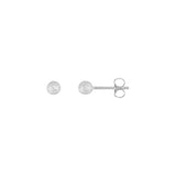 Sterling Silver Space Glitter Stardust Ball Post Earrings - Cailins | Fine Jewelry + Gifts