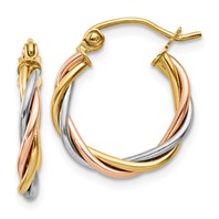 14K Gold Thrice Perfect Twist Earrings - Cailin's