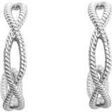 Rope Pattern Hoop Earrings - Cailins | Fine Jewelry + Gifts