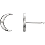 Classic Crescent Moon Earrings - Cailins | Fine Jewelry + Gifts