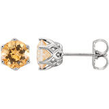 14K Gold Topaz Post Earrings - Cailins | Fine Jewelry + Gifts