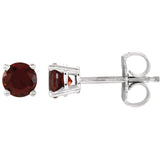 14K White Gold Classic Gemstone Post Earrings - Cailins | Fine Jewelry + Gifts