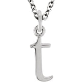 14K Gold Lowercase Letter Initial Necklace - Cailin's