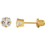 14K Gold Cubic Zirconia Inverness Earrings - Cailin's