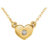 Heart Accent diamond Necklace - Cailin's