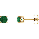 14K Yellow Gold Classic Gemstone Post Earrings - Cailins | Fine Jewelry + Gifts