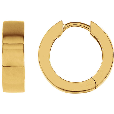 14K Yellow Gold Hinge Hoop Earrings - Cailins | Fine Jewelry + Gifts