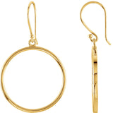 Classic Circle French Wire Earrings - Cailins | Fine Jewelry + Gifts
