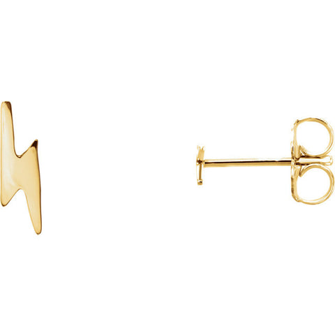 Lightning Bolt Post Earrings - Cailins | Fine Jewelry + Gifts