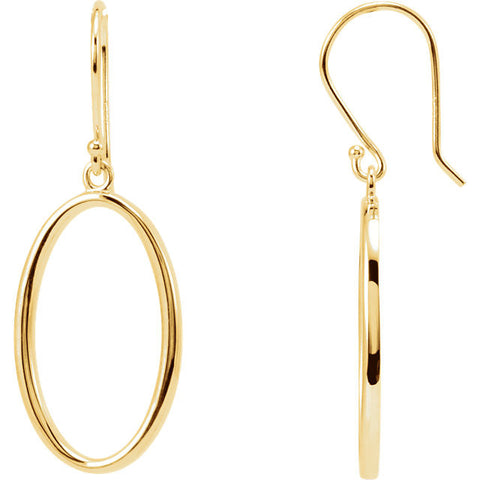 Oval Wire Hoop Earrings - Cailins | Fine Jewelry + Gifts