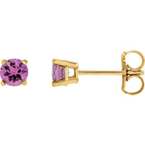 14K Yellow Gold Classic Gemstone Post Earrings - Cailins | Fine Jewelry + Gifts
