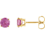 14K Yellow Gold Classic Gemstone Post Earrings - Cailins | Fine Jewelry + Gifts