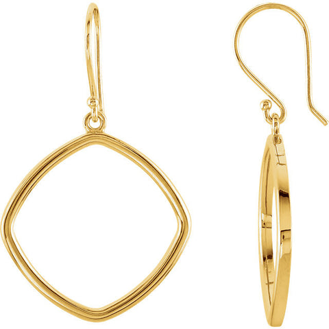 Square Wire Hoop Earrings - Cailins | Fine Jewelry + Gifts