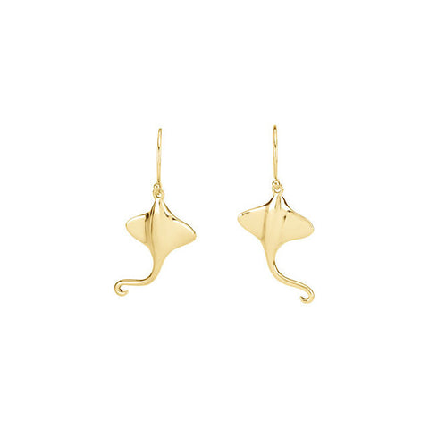 Stingray Beach Fashion French Wire Earrings - Cailins | Fine Jewelry + Gifts