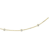Cubic Zirconia Station Necklace - Cailin's
