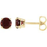 14K Yellow Gold Classic Gemstone Post Earrings - Cailins | Fine Jewelry + Gifts