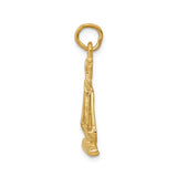 14K Yellow Gold Scale of True Justice Necklace Charm - Cailin's