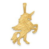 14K Yellow Gold Happy Unicorn Necklace Charm - Cailin's
