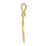 14K Yellow Gold Firefighter Necklace Charm - Cailin's