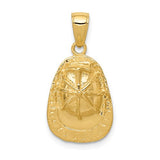 14K Yellow Gold Firefighter Helmet Necklace Charm - Cailin's