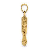 14K Yellow Gold Queen Nefertiti Necklace Charm - Cailin's