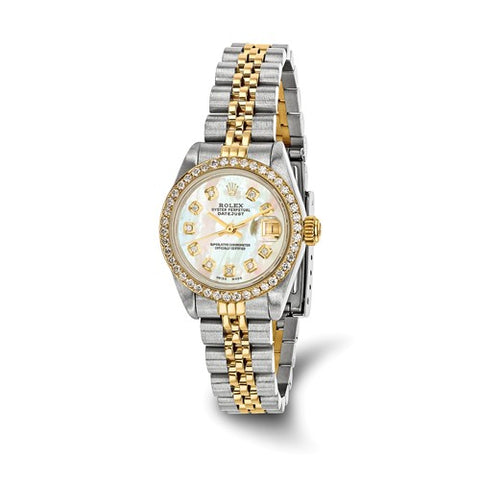 Rolex 18K Diamond and Mother of Pearl PreOwned Luxury Watch - Cailin's