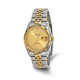 18K Gold Steel PreOwned Champagne Rolex Watch - Cailin's