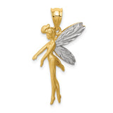 14K Yellow Gold Magic Fairy Necklace Charm - Cailin's