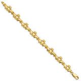 14K Yellow Gold Classic Claddagh Bracelet - Cailin's