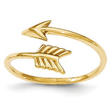 14K Yellow Gold Amazing Adjustable Arrow Ring - Cailin's