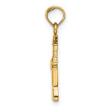 14K Yellow Gold Wine Opener Necklace Charm - Cailin's