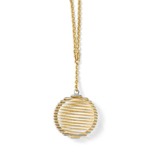 14K Two Tone Gold Wave Wrap Necklace - Cailin's
