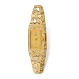 14K Solid Yellow Gold Nugget Champagne Luxury Watch - Cailin's