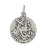 925 Sterling Silver Saint George Patron Coin Charm - Cailin's