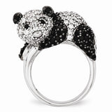 925 Sterling Silver Pretty Panda CZ Ring - Cailin's