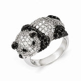 925 Sterling Silver Pretty Panda CZ Ring - Cailin's