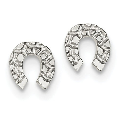 Sterling Silver Lucky Horseshoe Earrings - Cailin's
