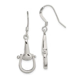 925 Sterling Silver Horse Bit French Wire Earrings - Cailin's
