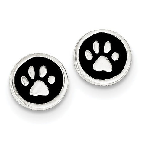 Sterling Silver Pet Paws Post Earrings - Cailin's